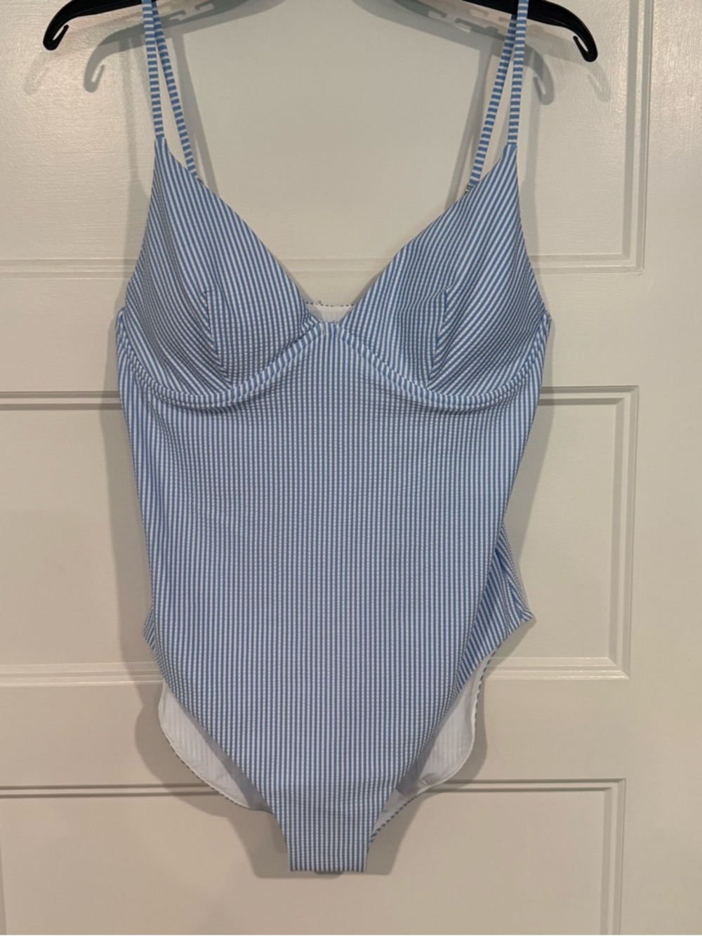 Vineyard Vines Light Blue & White Striped Womens One-Piece